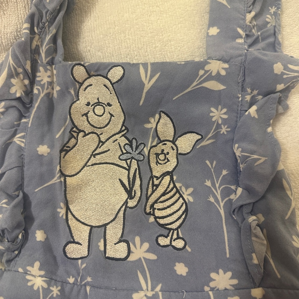 Boxlunch Disney toddler girls Winnie the Pooh floral romper size 4T - Picture 2 of 4